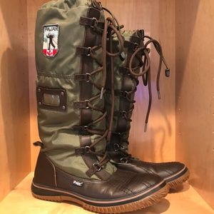 Pajar  Boots waterproof snow Dark Brown Military Green Size 10